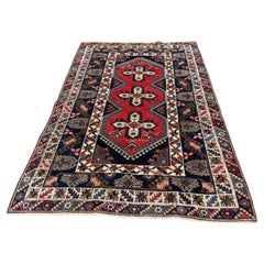 Tapis ancien turc Bergama fait main 5.1
 x 8.2
, années 1930 - 2B114