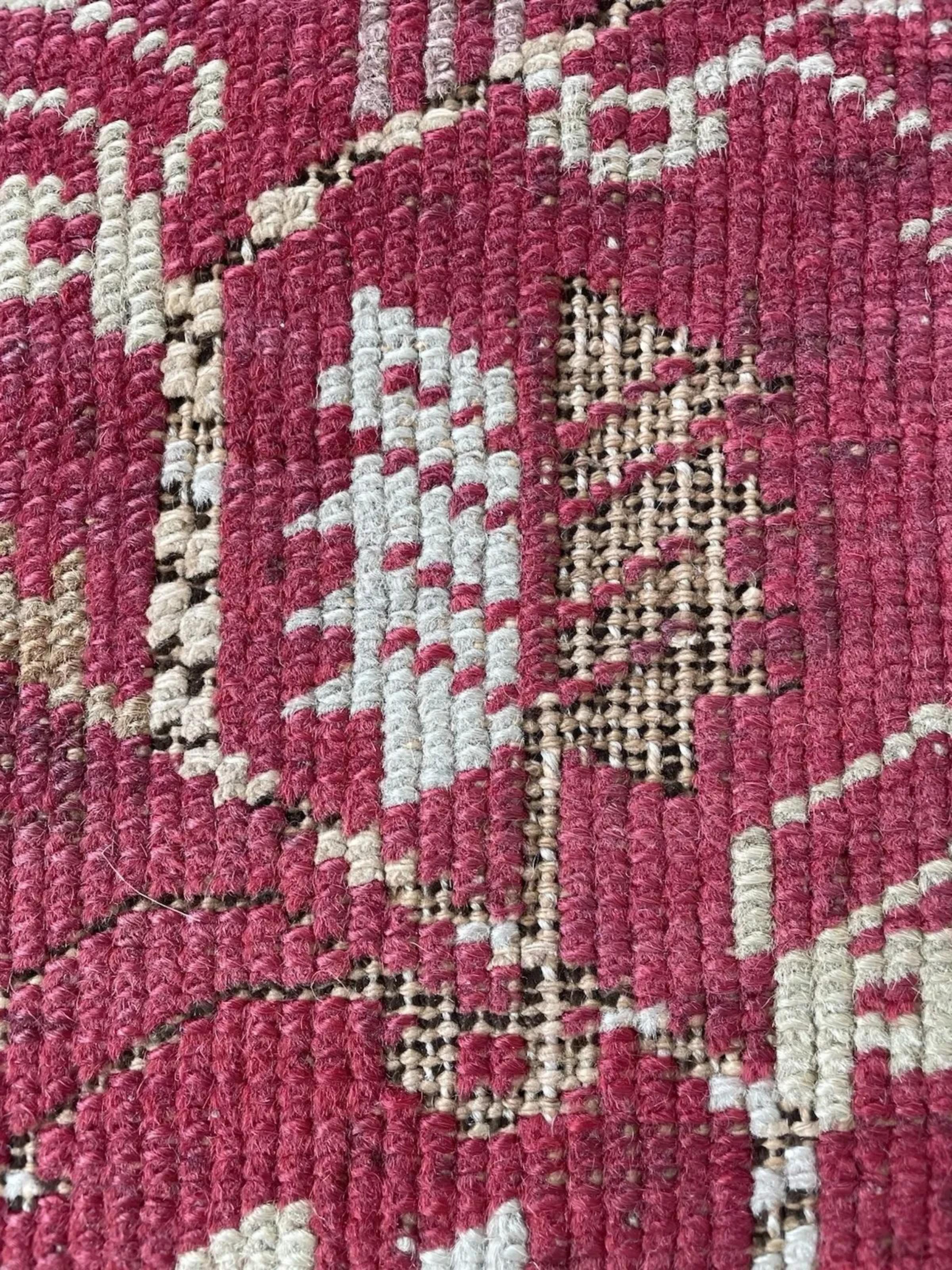 Handgefertigter antiker türkischer Kershehir Sammlerteppich 4,4' x 6', 1870er Jahre - 1N111 (Französisch) im Angebot