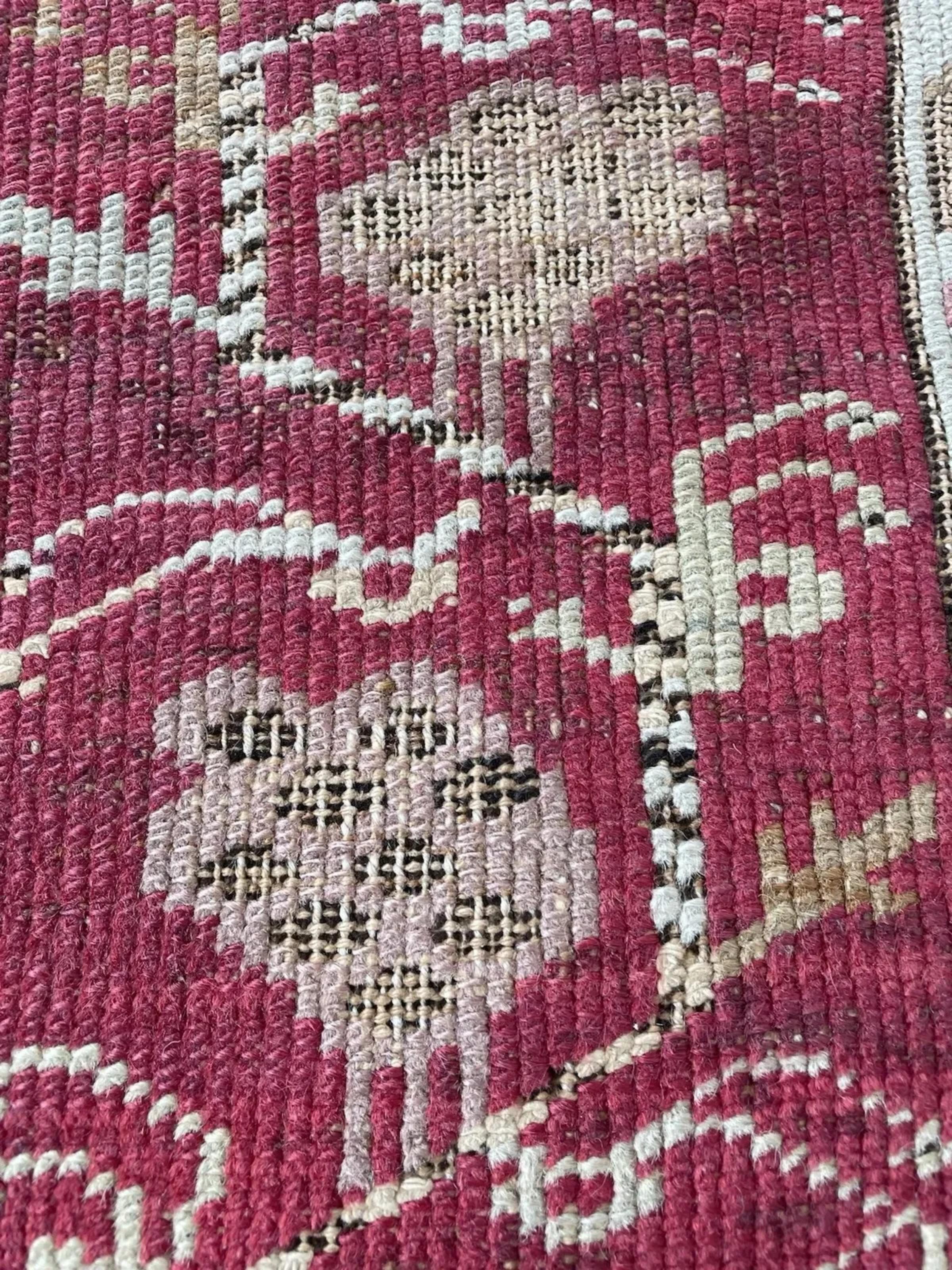 Handgefertigter antiker türkischer Kershehir Sammlerteppich 4,4' x 6', 1870er Jahre - 1N111 (Spätes 19. Jahrhundert) im Angebot