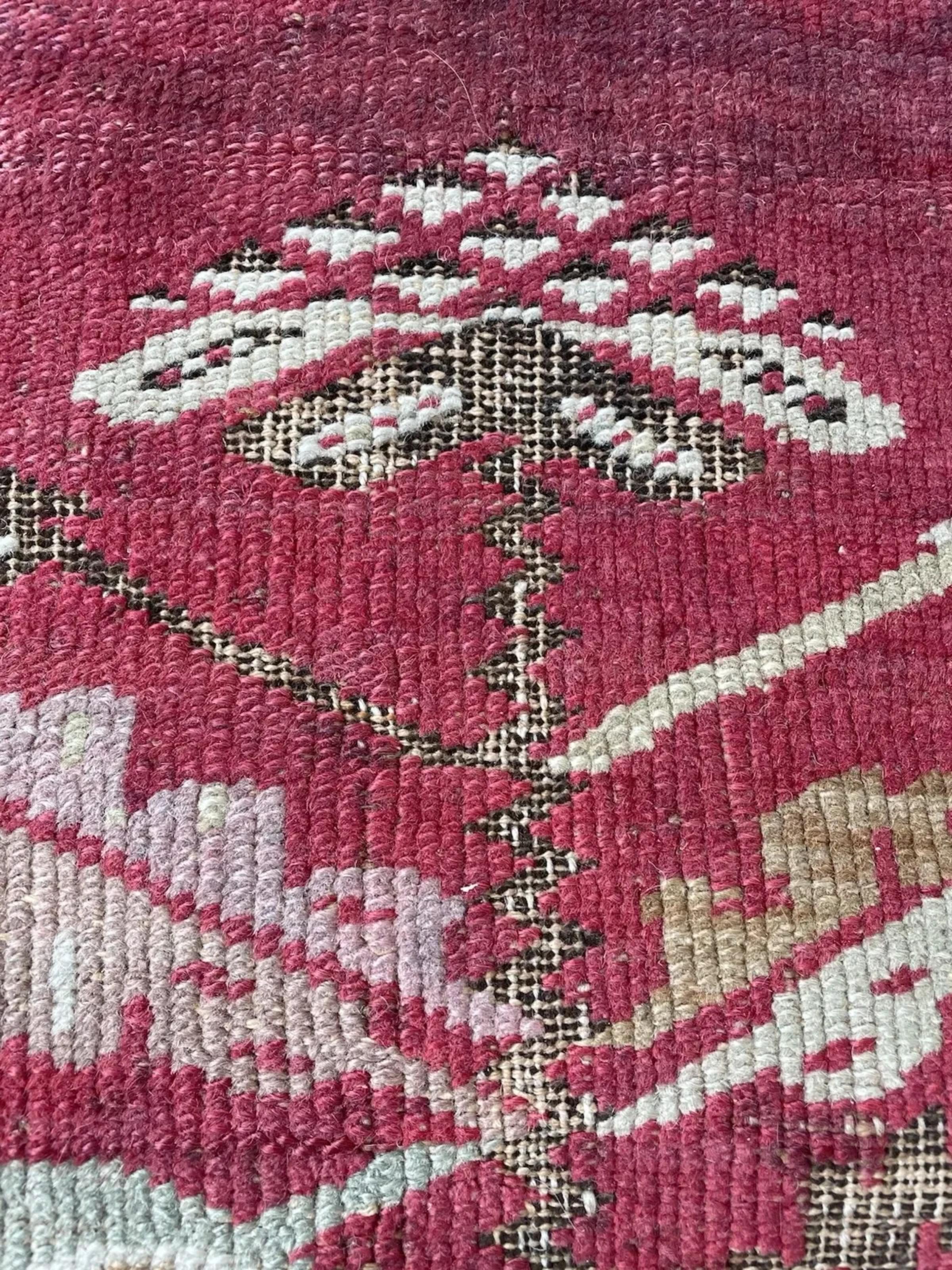 Handgefertigter antiker türkischer Kershehir Sammlerteppich 4,4' x 6', 1870er Jahre - 1N111 im Angebot 1