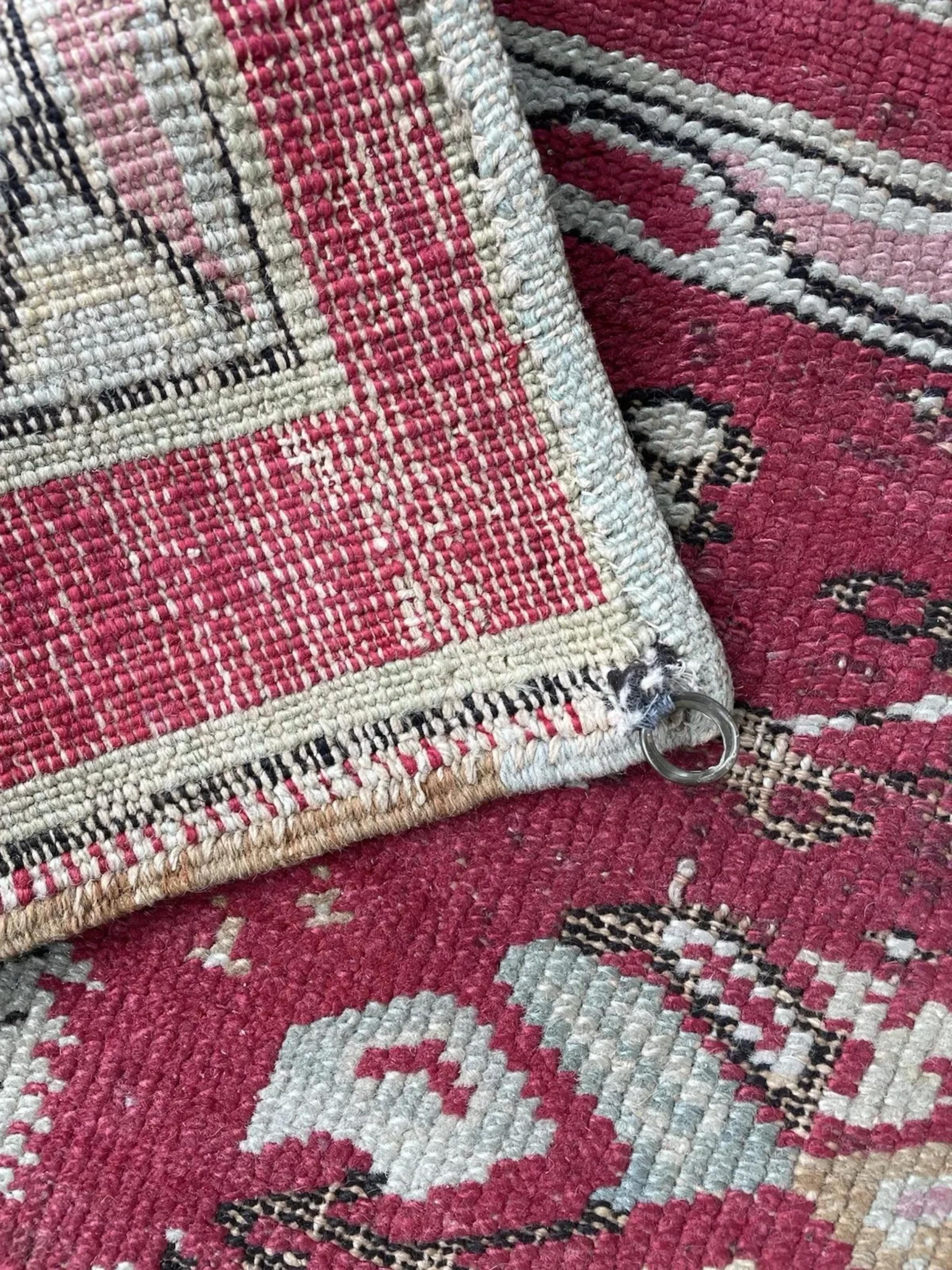 Handgefertigter antiker türkischer Kershehir Sammlerteppich 4,4' x 6', 1870er Jahre - 1N111 im Angebot 2