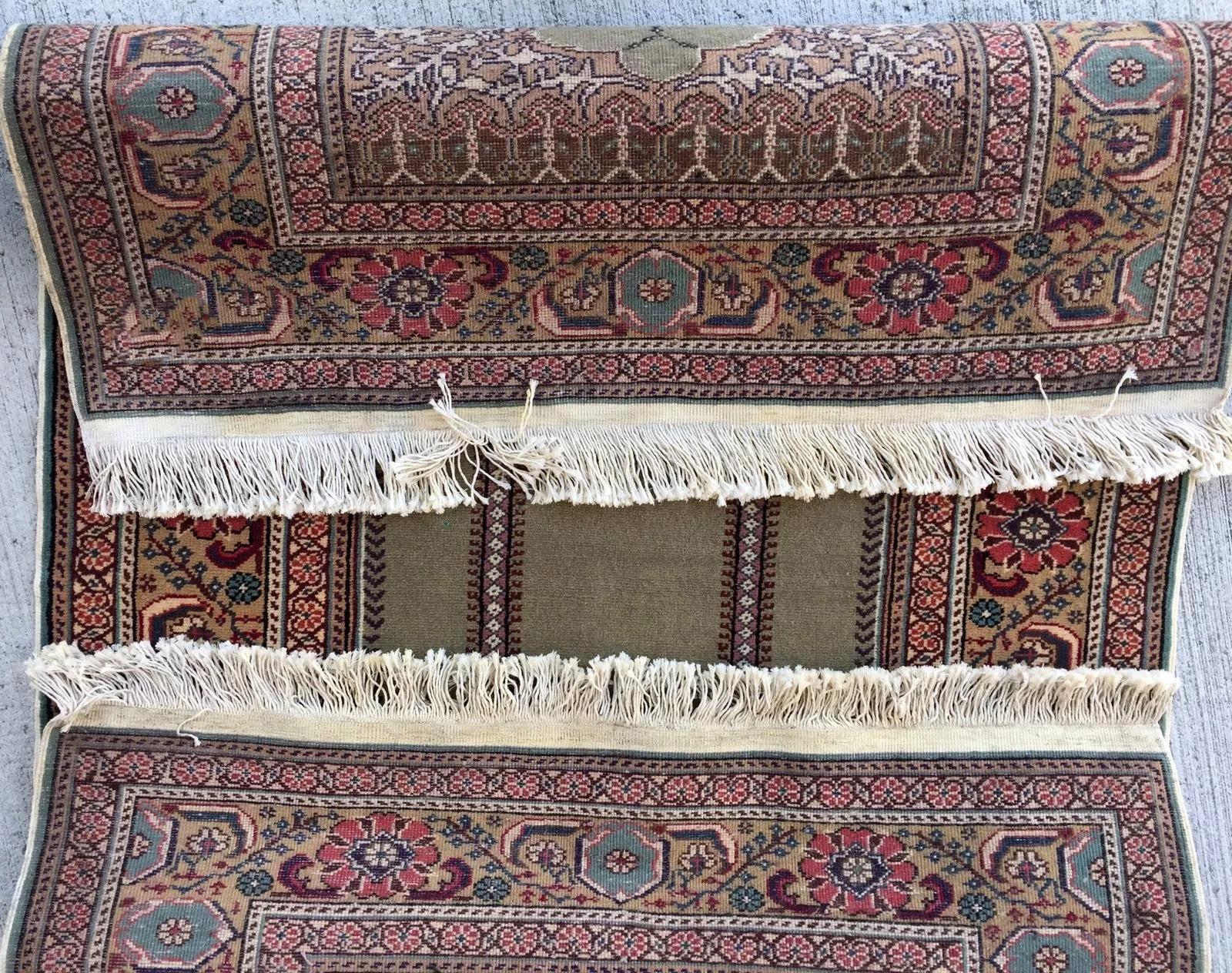 Noué à la main Tapis de prière Keyseri turc ancien fait main 2.9' x 4.3' 1920s - 3K05 en vente
