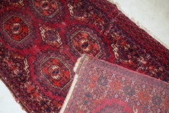 Handmade Antique Turkmen Saryk Rug, 1880s, 1B812
