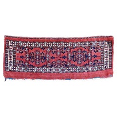 Handmade Antique Turkmen Yomud Torba Bag, 1880s, 1P150