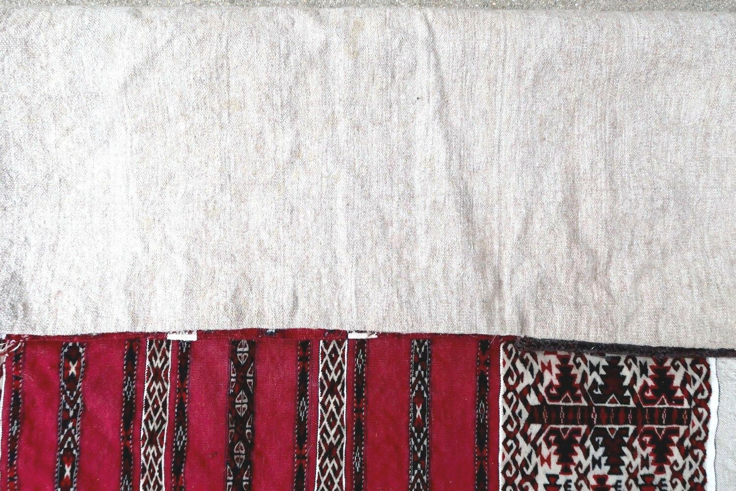 Handmade Antique Turkmen Yomud Torba Bag, 1930s, 1P88 For Sale 1
