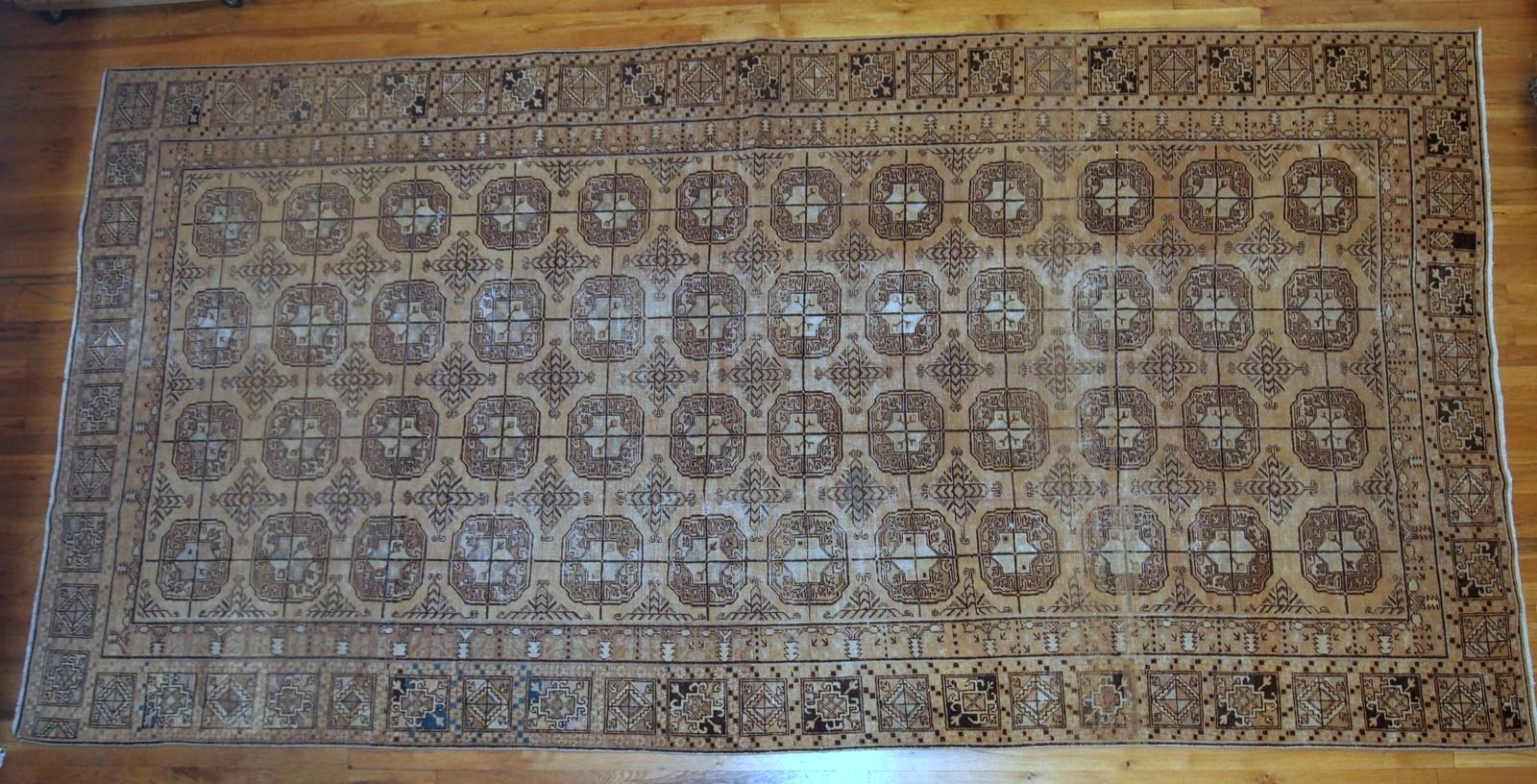 Handmade Antique Uzbek Khotan Rug, 1900s, 1B681 4