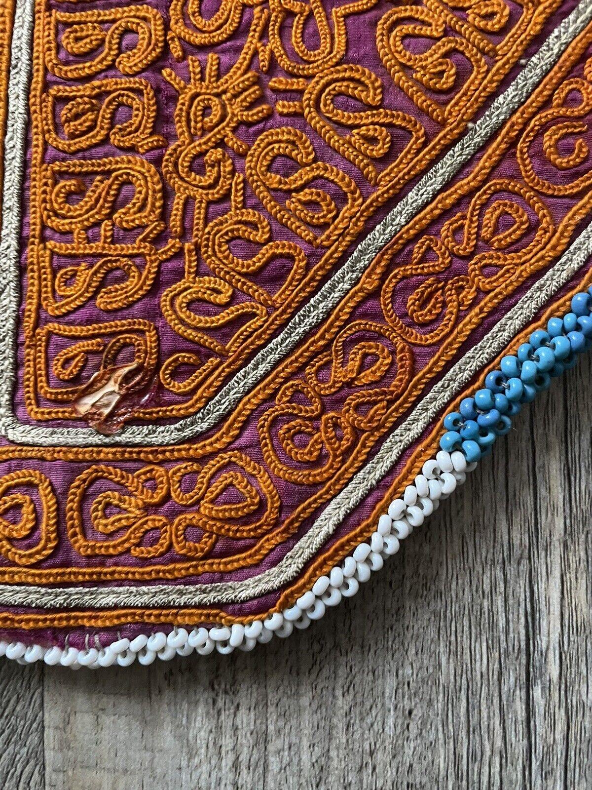 Handgefertigte antike uzbekische Suzani Sammlertasche 8
