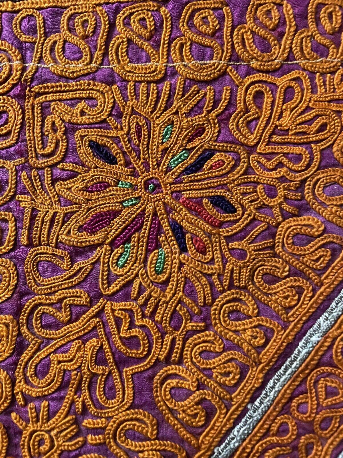 Handgefertigte antike uzbekische Suzani Sammlertasche 8