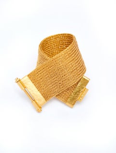Handmade 'Arahni' Bracelet 18 Karat Yellow Gold