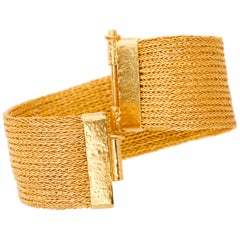 Handmade 'Arahni' Bracelet 18 Karat Yellow Gold