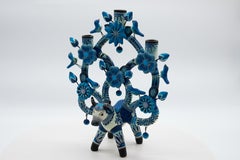 Handmade Arbol de la Vida Bull Traditional Clay Mexican Folk Art