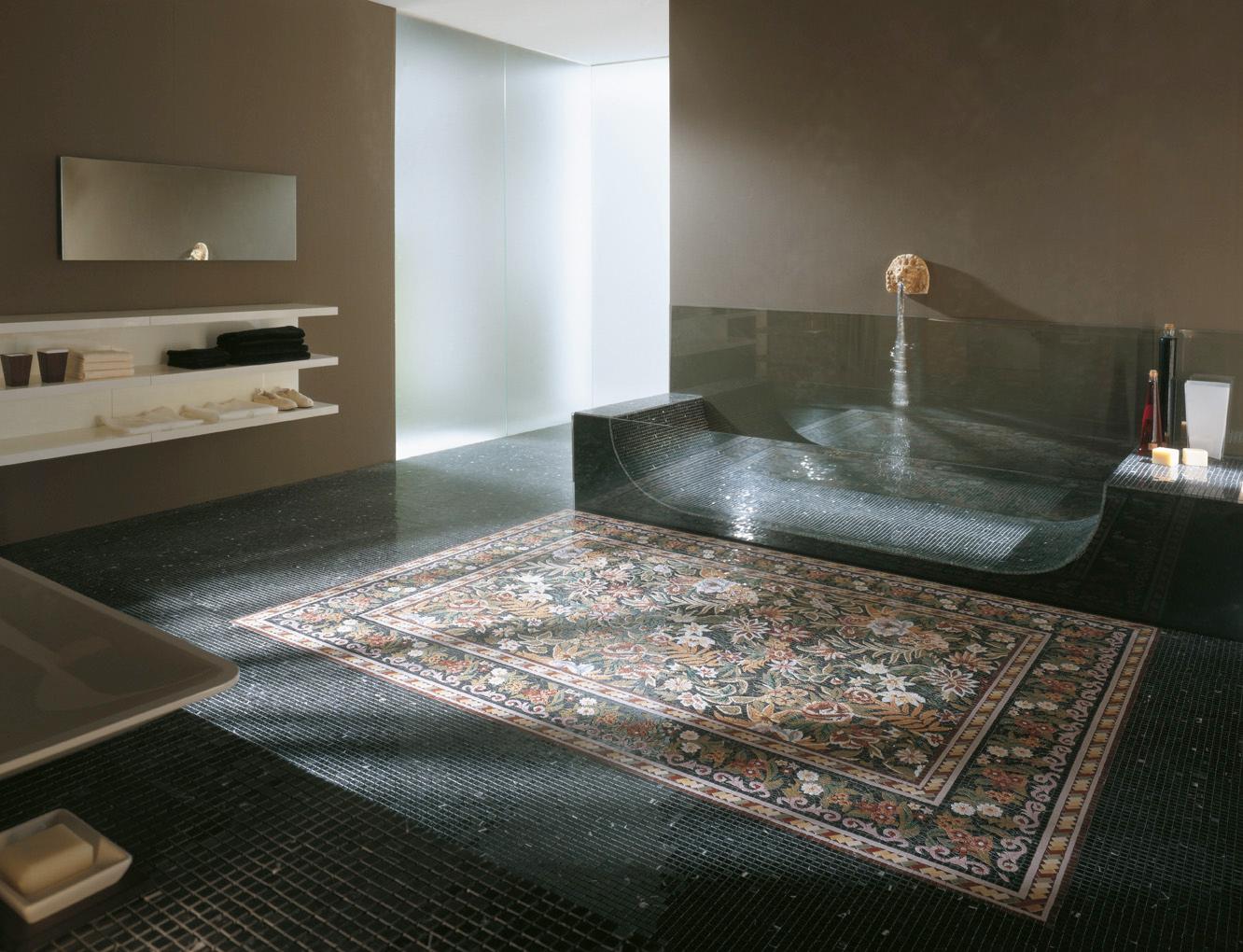 Die Herstellung des künstlerischen Mosaiks, das Design von unvergleichlicher Schönheit, die Erfindung des 