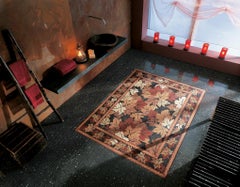Handmade Artistic Marble Mosaic Rug Dimension and Colors Customizable