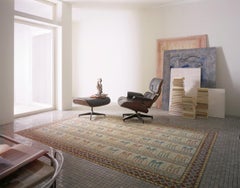 Handmade Artistic Marble Mosaic Rug Dimension and Colors Customizable