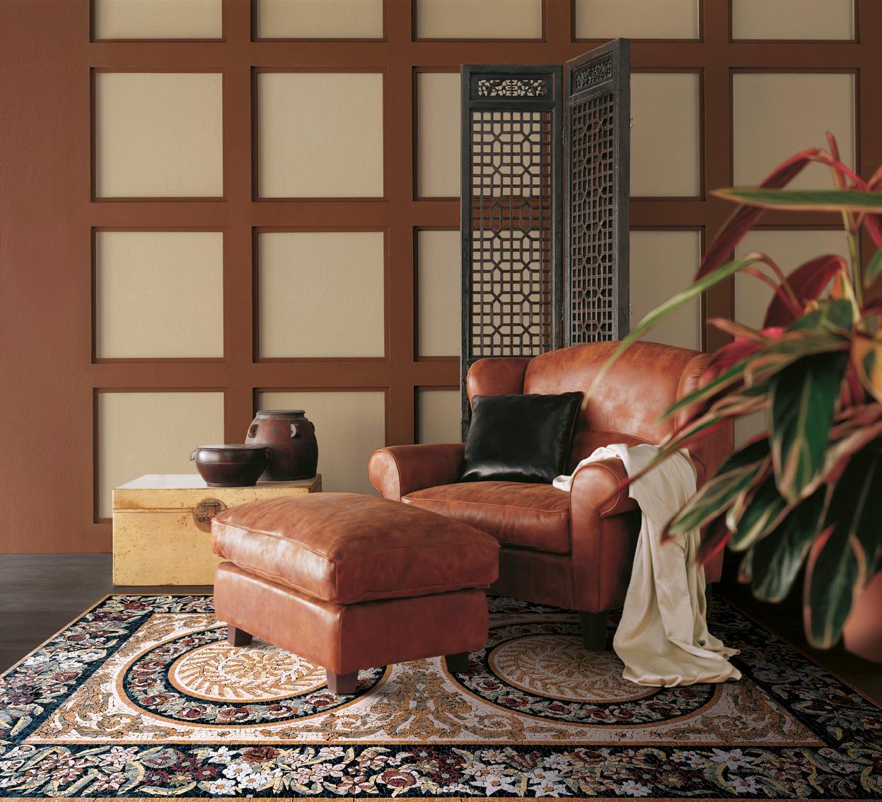 Die Herstellung von Artistics Mosaic, Design von unvergleichlicher Schönheit, die Erfindung von Tromp l'Oeil