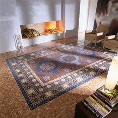 Handgefertigter handgefertigter Kunstmarmor-Mosaik-Teppich, Abmessungen und Farben anpassbar