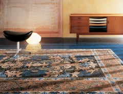 Handmade Artistic Marble Mosaic Rug Dimension and Colors Customizable