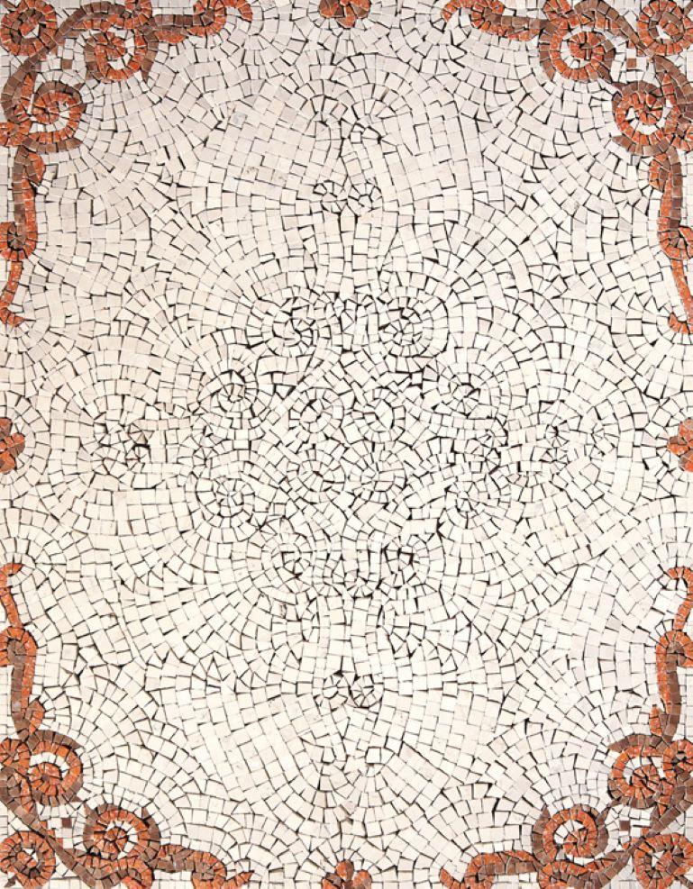 Handmade Artistic Marble Mosaic Rug Dimension und Farben anpassbar (Italienisch) im Angebot