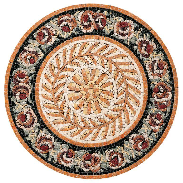 Handmade Artistic Marble Mosaic Rug Dimension und Farben anpassbar (Mosaik) im Angebot