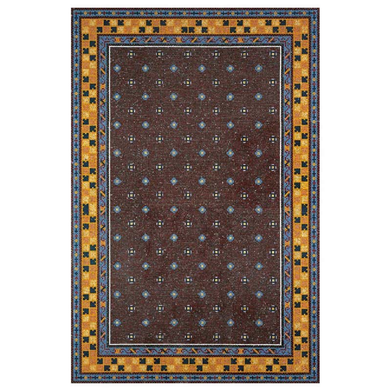 Handmade Artistic Marble Mosaic Rug Dimension and Colors Customizable ...