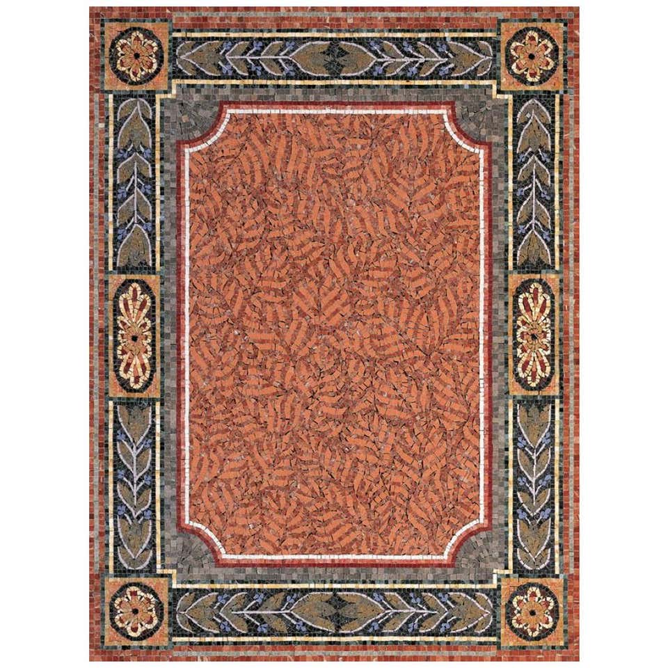 Marble Mosaic of Saint George and the Dragon For Sale at 1stDibs