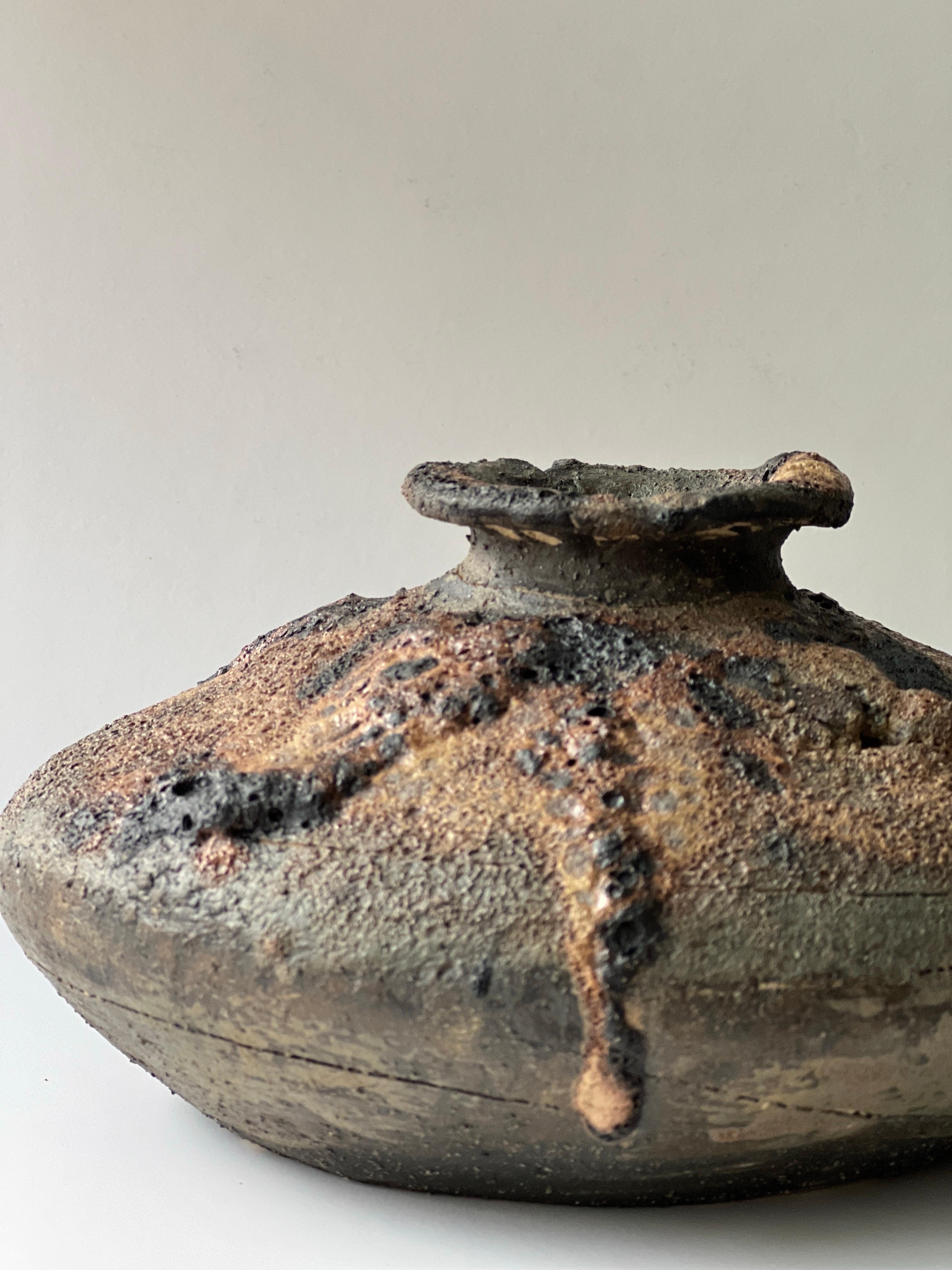 Americano Vaso scultura crepuscolo con smalto di frassino fatto a mano in vendita