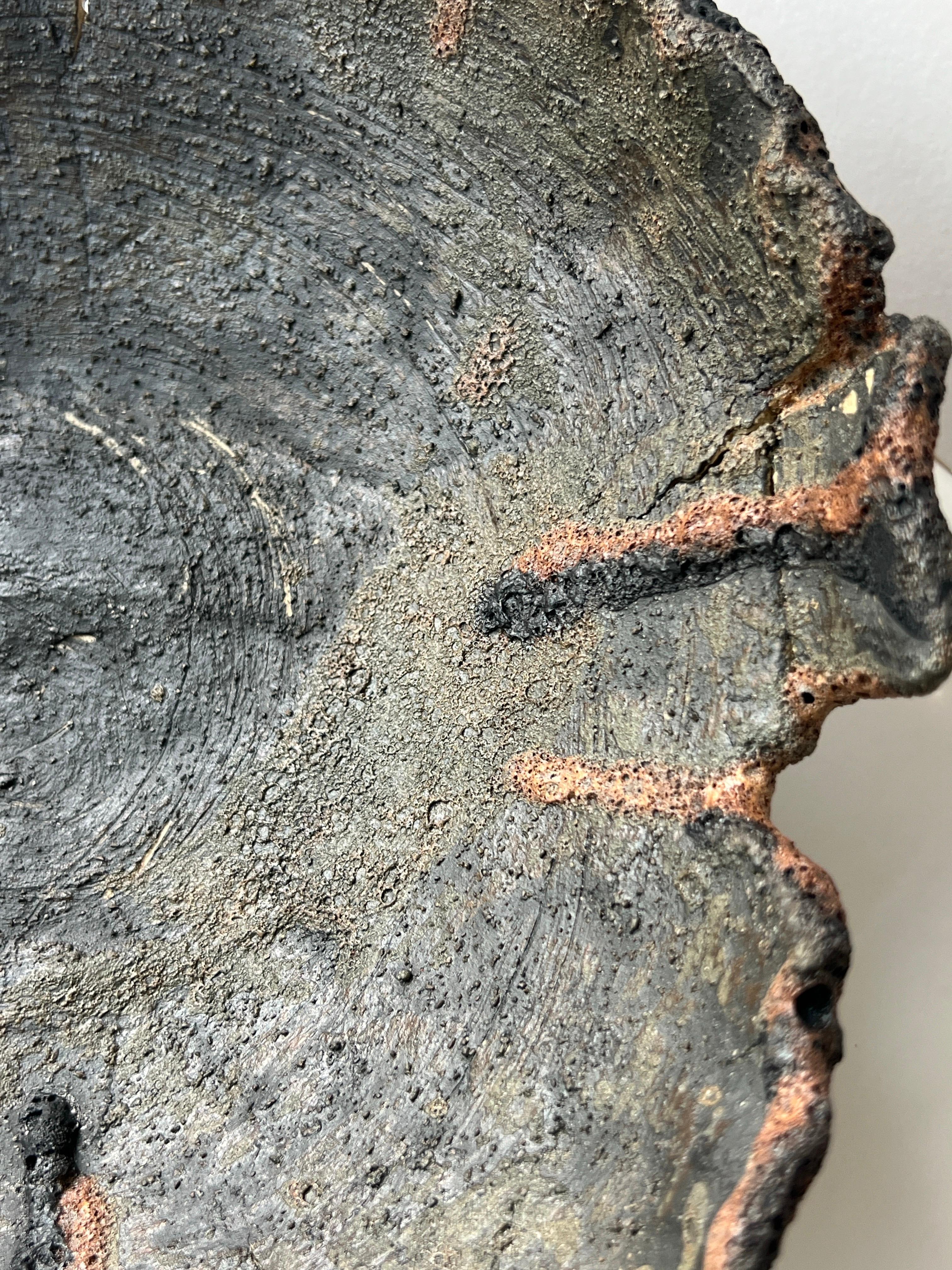 XXIe siècle et contemporain Vaisseau sculpture crépusculaire en frêne émaillé fait main en vente