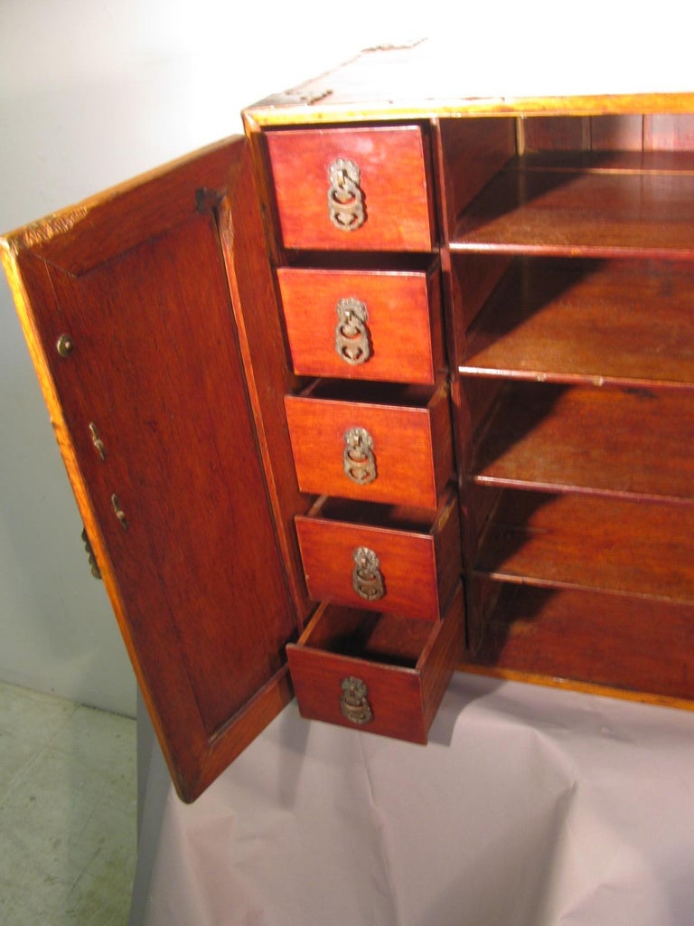 Handmade Antique Japanese Tansu Campaign Desk at 1stDibs