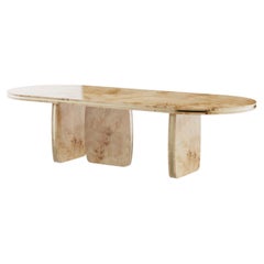 Handmade Assia Dining Table in Poplar Root Matte by Nolita Harbour