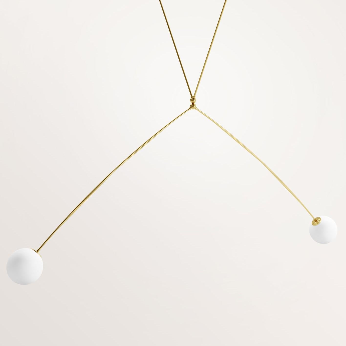 Modern Handmade Athos Chandelier by Gobo Lights For Sale