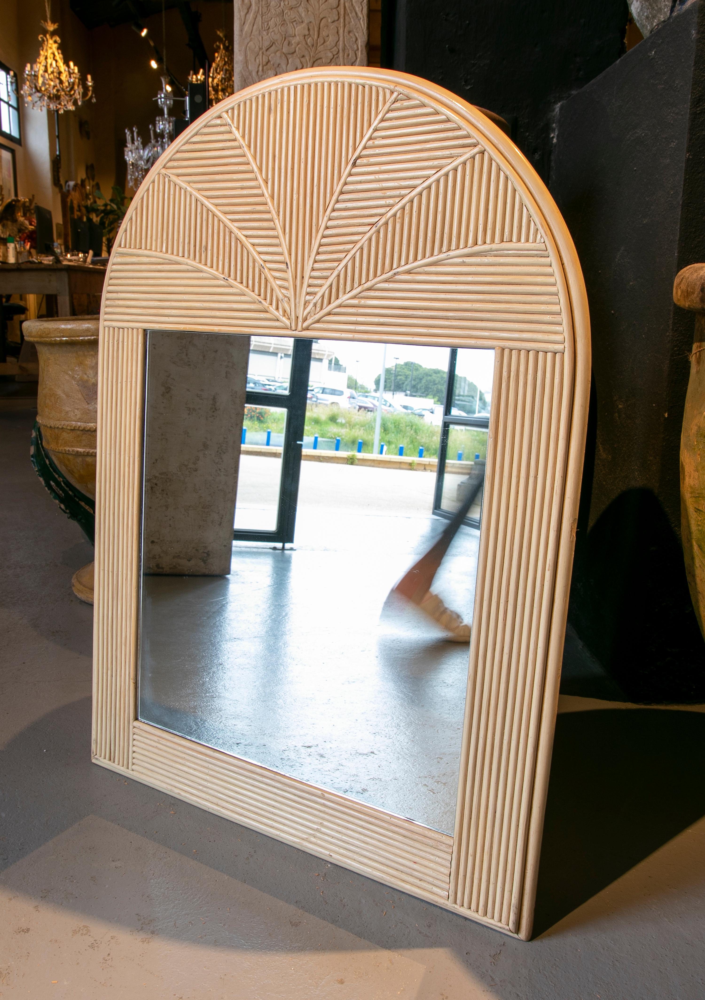 Handmade Bamboo Mirror.
