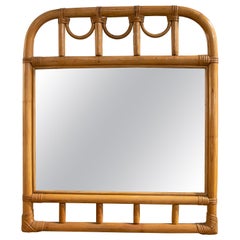 Miroir en bambou fait à la main