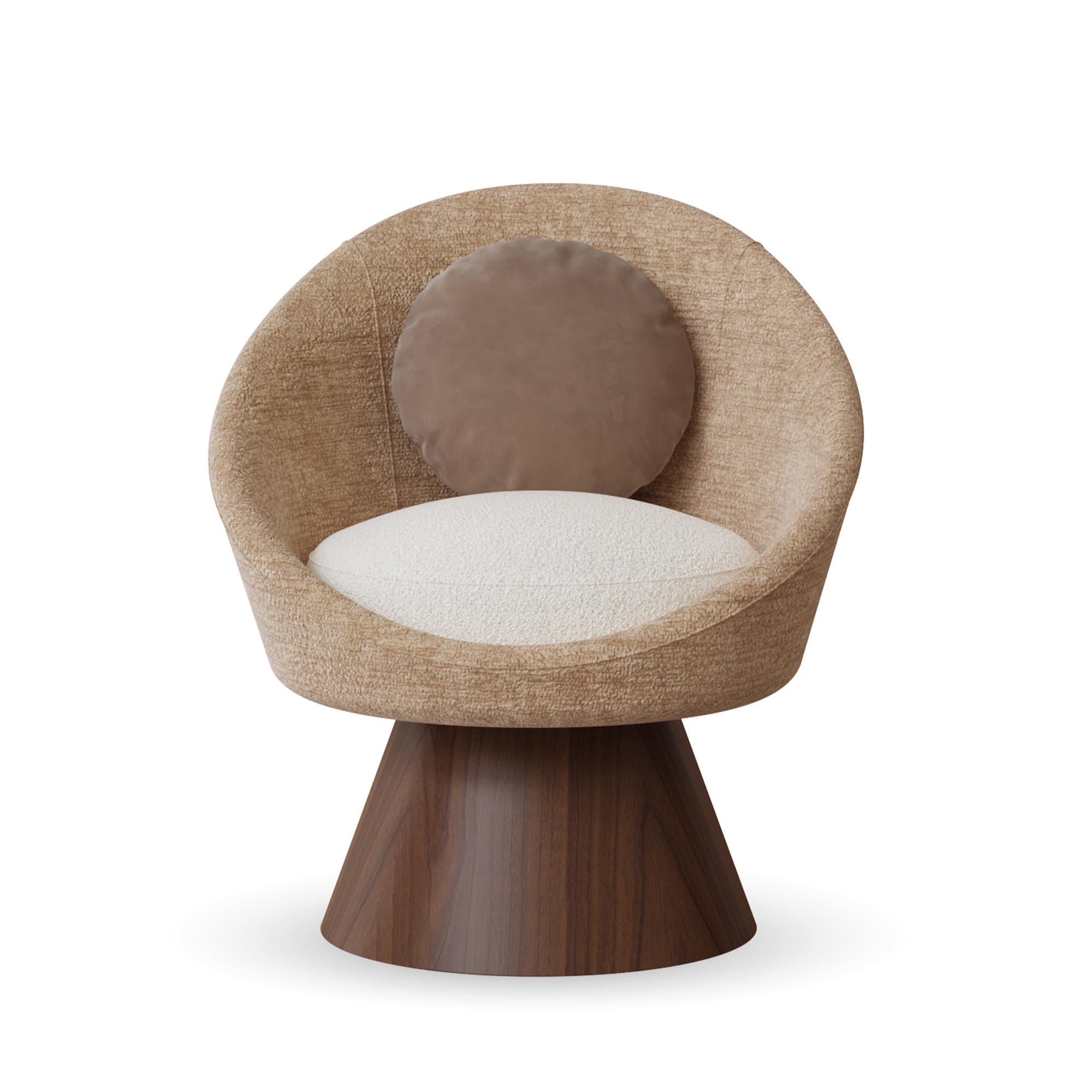 Silla de comedor artesanal Basqui de terciopelo tapizada by Nolita Harbour Hecho a mano en venta