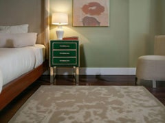 Handmade bedside tables by designer Justfurnitures customized glass and brass