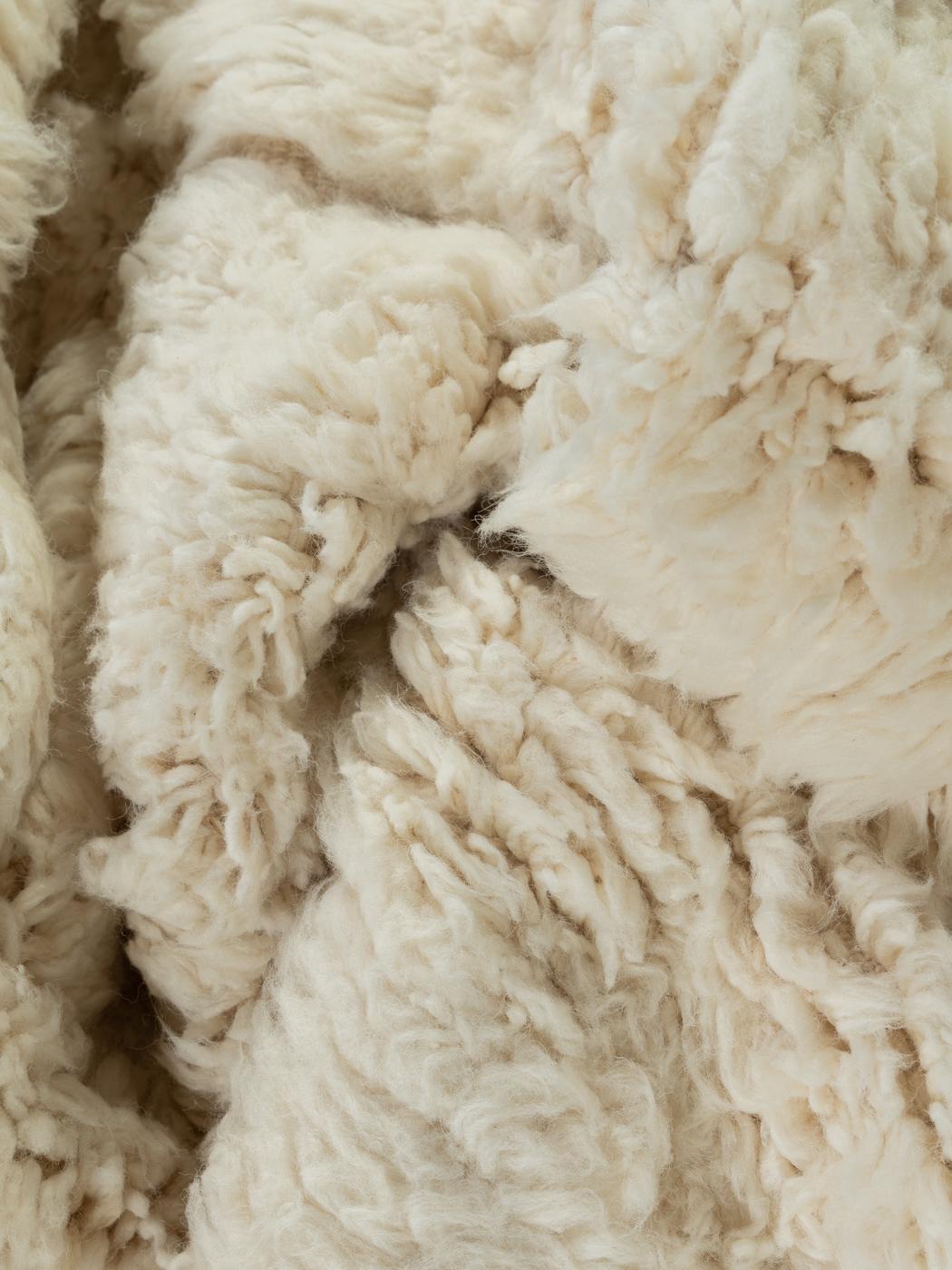 Handgefertigter Beni Ourain 100% Marokkanischer Berberteppich aus Wolle im Angebot 3