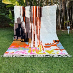 Handmade Berber Moroccan Rug 8x10 FT, Contemporary Moroccan Rugs