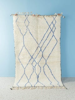 Handmade Berber Rug 100% Wool Beni Ourain Moroccan