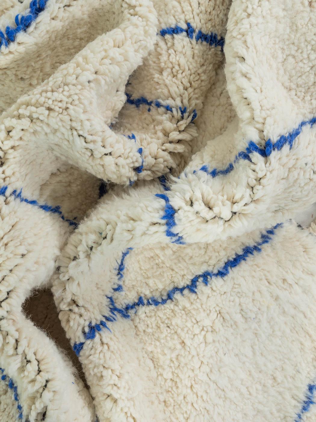 Handgefertigter Berberteppich aus 100 % Wolle Beni Ourain Marokkanisch im Angebot 3