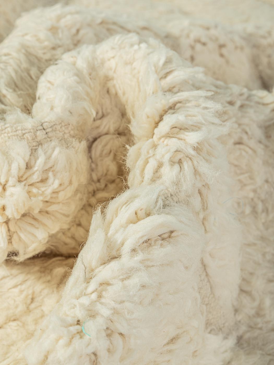 Handgefertigter Berberteppich 100% Wolle Marokkanisch Beni Ourain im Angebot 1