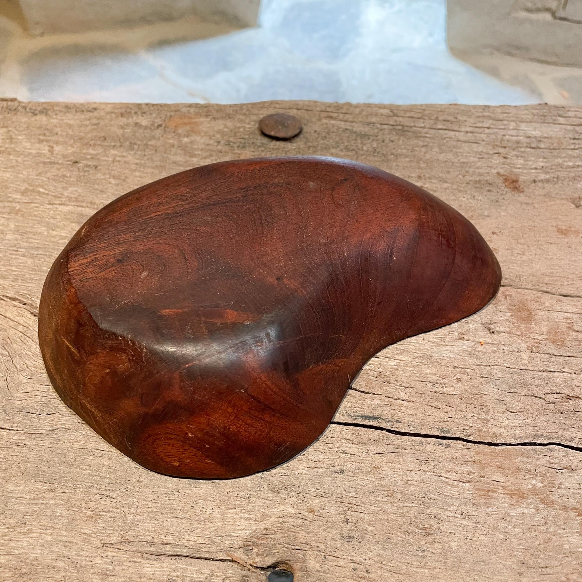 Handmade Biomorphic Wood Bowl Catch it All Modern Don Shoemaker Mexico 1970s For Sale 3