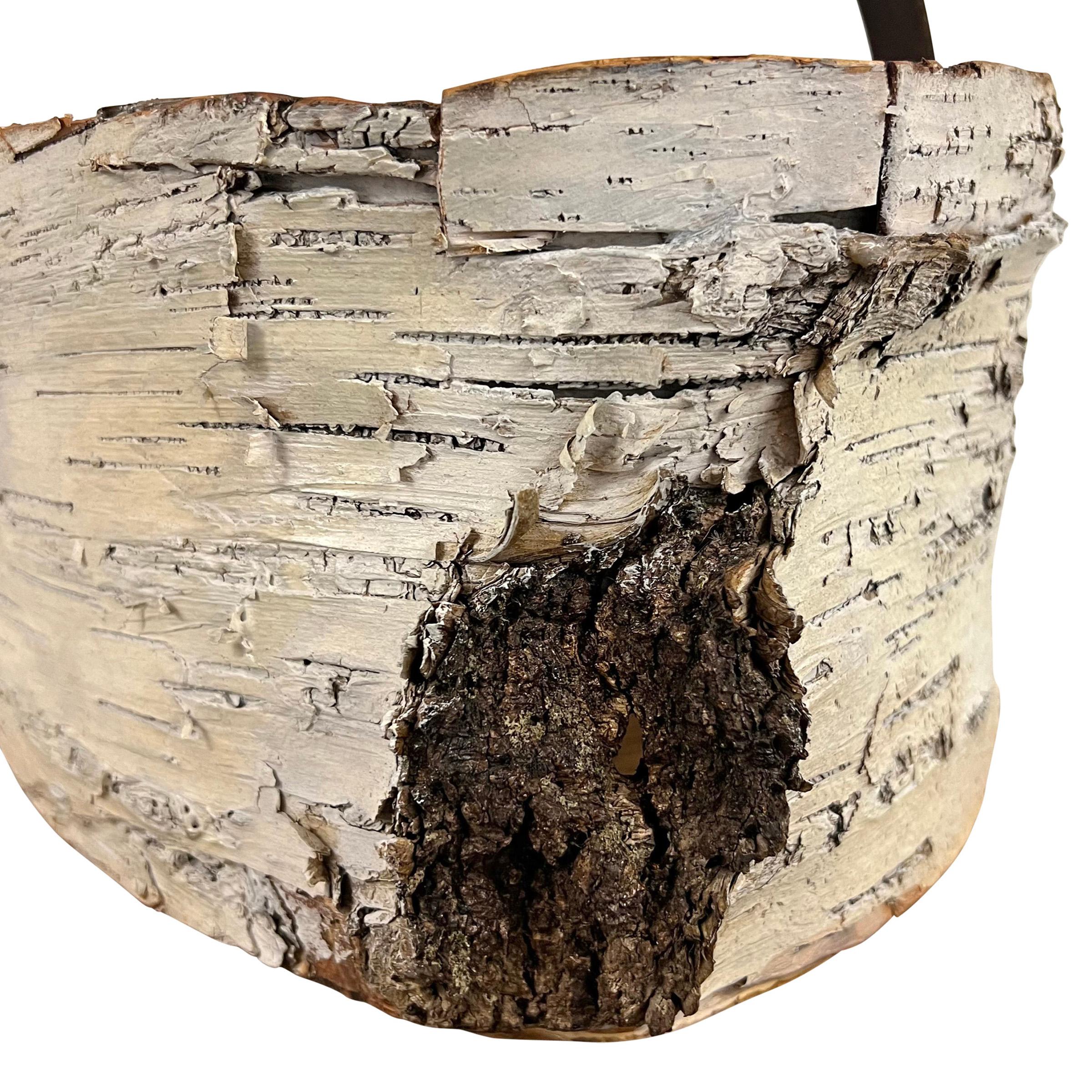 Handmade Birch Bark Bucket For Sale 2