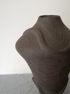 Handmade Black Ceramic Abstract Home Decor Vase by Maku Ceramic