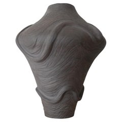 Handmade Black Ceramic Abstract Home Decor Vase by Maku Ceramic