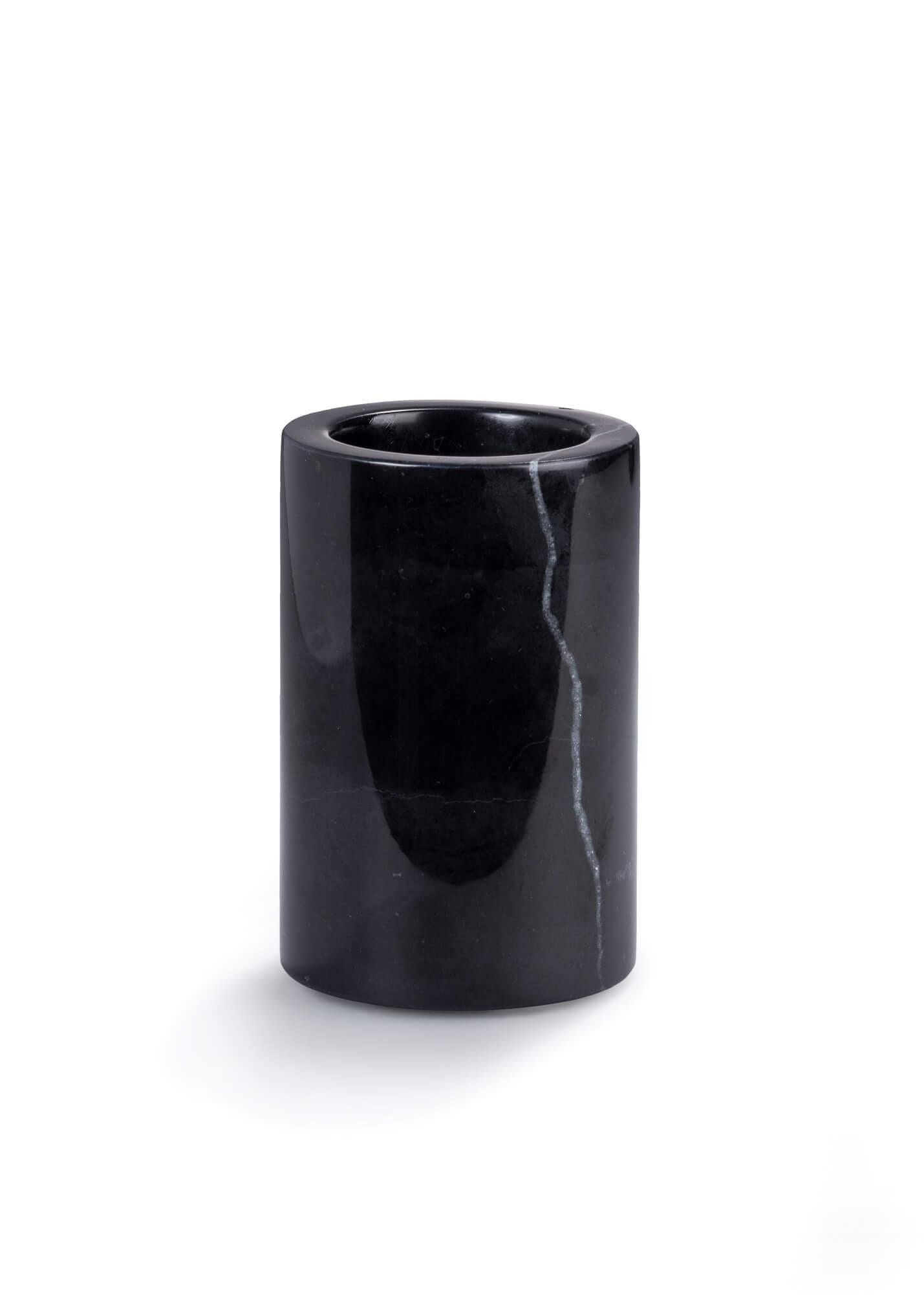 Hand-Crafted Handmade Black Marquina Marble Bathroom Set For Sale