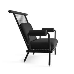 Handmade Black PK6 Armchair Carbon Steel Structure & Metal Mesh by Paulo Kobylka