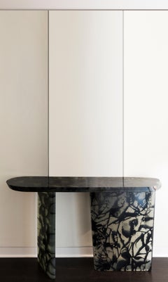 Handmade Black Resin Console