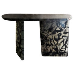 Handmade Black Resin Console