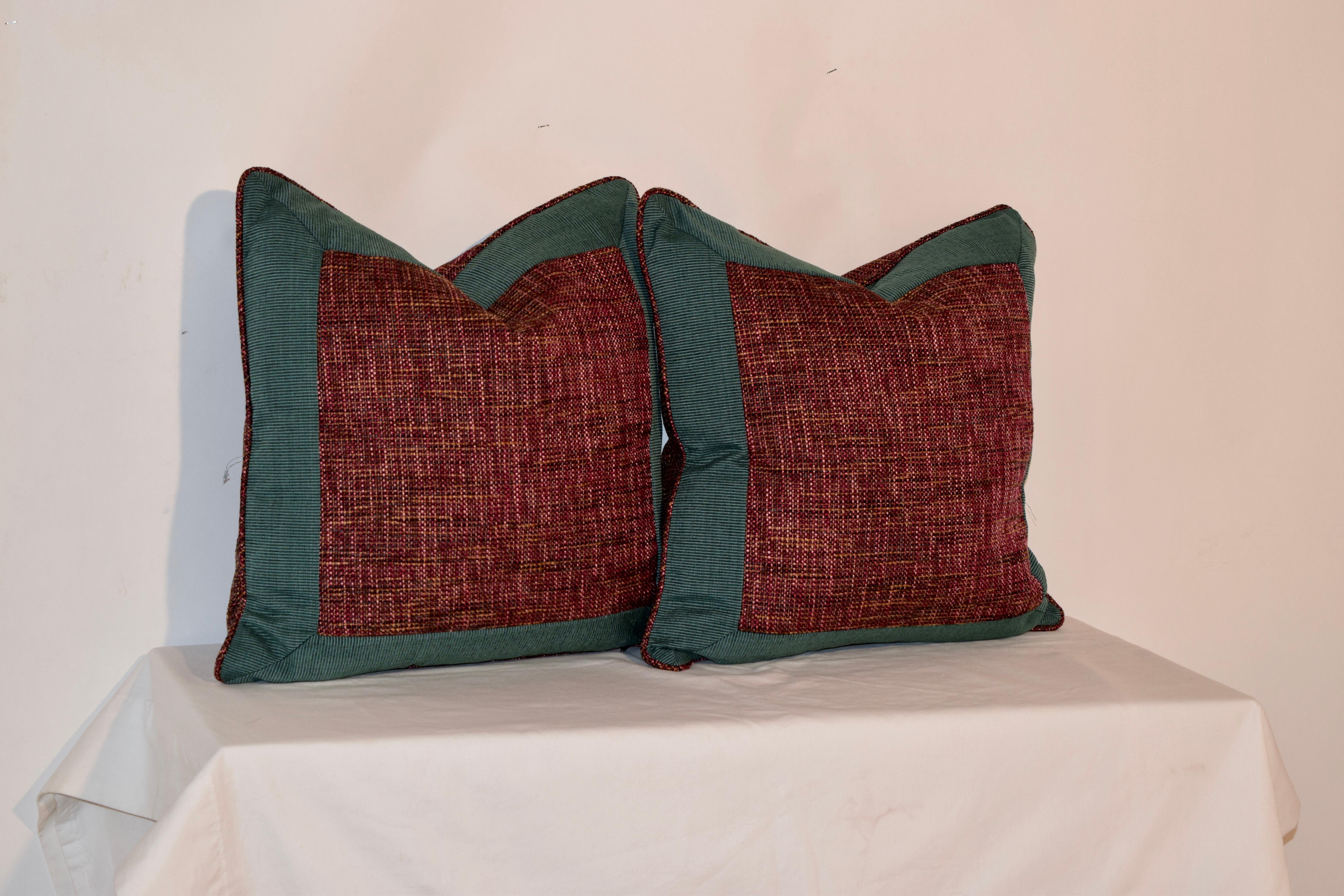 American Handmade Bordered Pillows For Sale