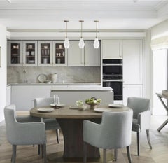 Handmade Brass pendant lights with Frosted Glass or Unglazed Porcelain shades