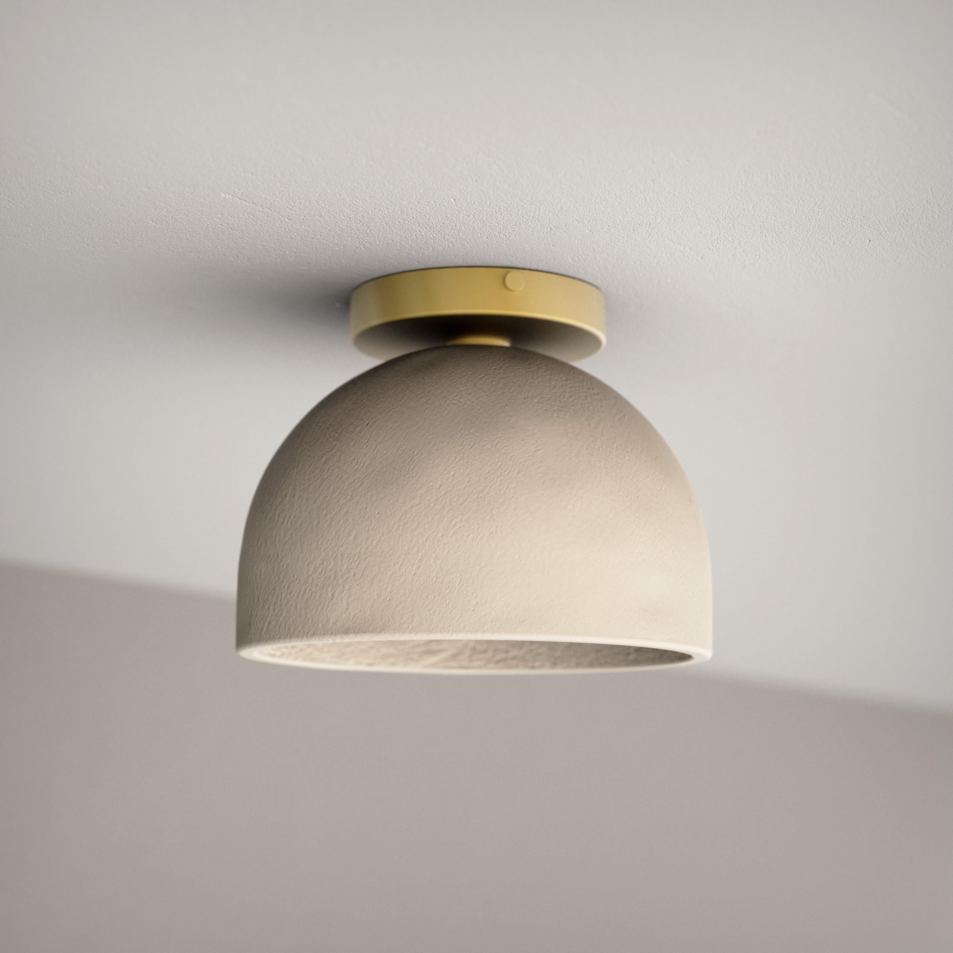 Moderne Brooklyn fait à la main en argile de fibres, Brownstone Boys x Blueprint Lighting en vente